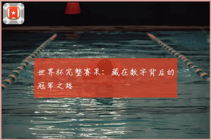 世界杯完整赛果:藏在数字背后的冠军之路